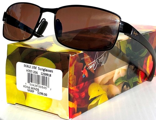 NEW* Maui Jim KONA WINDS Gunmental w POLARIZED HCL Bronze Sunglass H707-20
