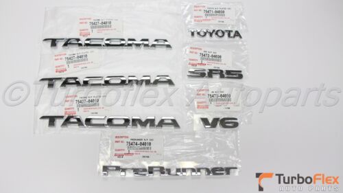 Toyota Tacoma Prerunner SR5 V6 2005-2015 Door /& Tailgate 7 Genuine Emblem Kit