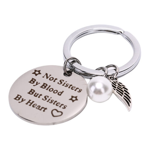 Good sisters stainless steel keychain keyring friendship gift for women girls LD 