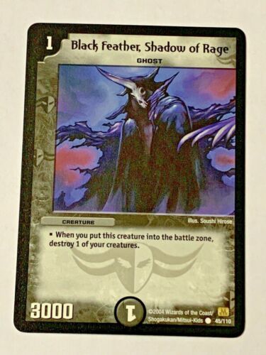Shadow of Rage x1 NM//M Pack Fresh Duel Masters 45//110 Base Set Details about  / Black Feather