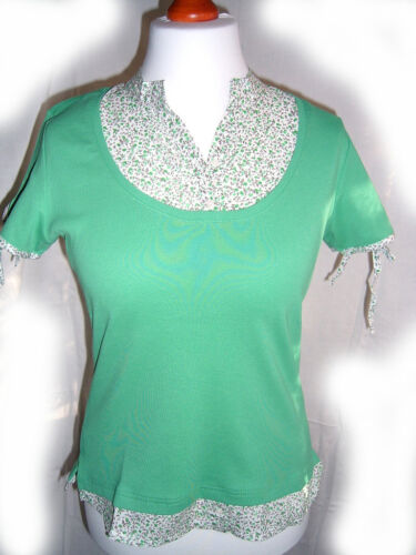 Damen-2i1-Shirt "Flashlights" grün  Gr 36/38 und 40/42 