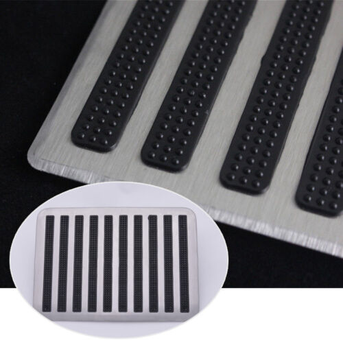 Car Suv Floor Carpet Mat Patch Foot Heel Plate Pedal Pad 9" x 6" Stainless Steel 