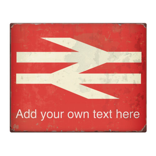 Personnalisé de British Rail 10x8" métal signe trains idée cadeau Hobby Station #225 