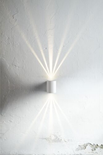 Designer LED extérieur Lampe murale Canto Nordlux 2x5w 3000k Lampe Mural Blanc 