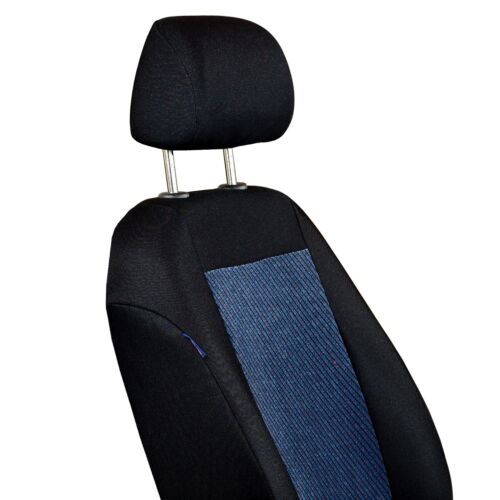 Schwarz-blaue Velours Sitzbezüge für PEUGEOT 106  Autositzbezug VORNE
