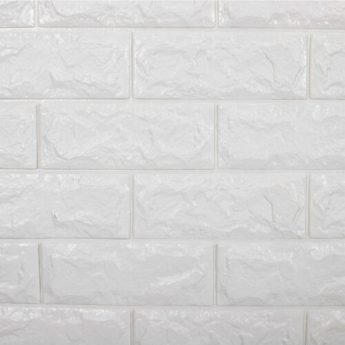 10X 77x70cm 3D Tile Brick Wall Sticker Self-adhesive Waterproof PE Foam Panel 