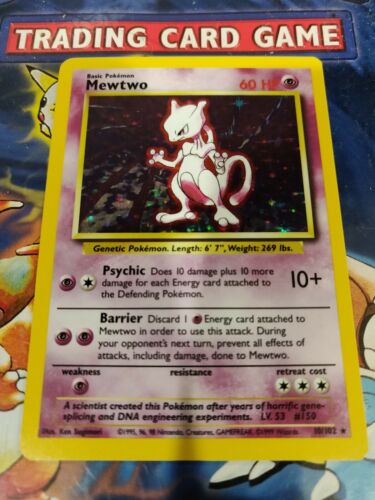 Pokemon Card Mewtwo 10//102 Rare Holo 60HP