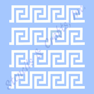 GREEK KEY STENCIL BORDER ROMAN STENCILS PAINT ART CRAFT SCRAPBOOK TEMPLATE NEW