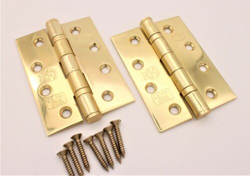 Door Hinges FIRE RATED 4’’x 3’’ Ball Bearing CE13 Grade Stainless Steel Brass