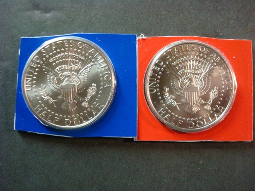 2017-P+D BOTH BRILLIANT UNCIRCULATED KENNEDY HALF DOLLARS IN MINT SEALED HOLDERS
