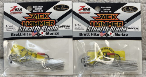 Z-Man Jack Hammer 1//2oz Stealth Blade Clearwater Shad Brand New 631 2