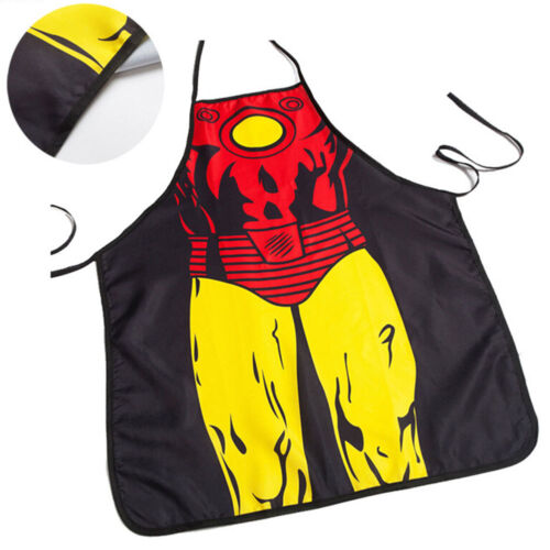 Funny Superhero Superman Apron Waterproof Chef BBQ Kitchen Cooking Cooker Apron