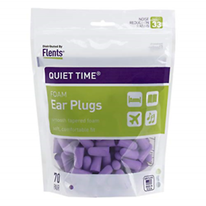 Details about  / Flents Quiet Time Ear Plugs//Earplugs 70 Pair Bonus Pack NRR 33