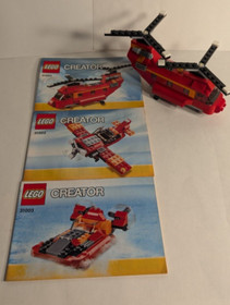 Lego Lot of 3 Complete Sets w/Instr 31043 31002 31003 Helicopter Race Car 100%