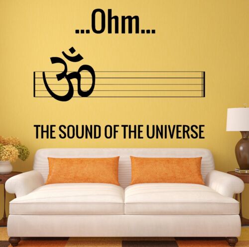 Om Mantra Wall Stickers Meditation Yoga Sanskrit Buddhism Vinyl Decal ig2465 