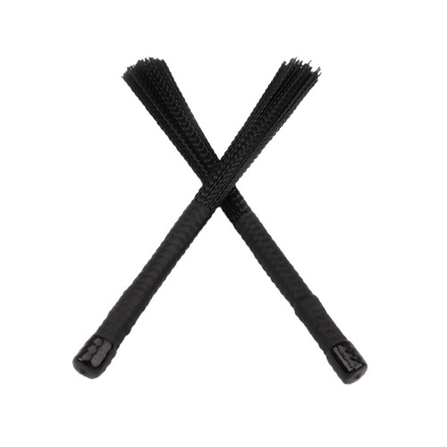 1 Paar Teleskop Nylon Trommel Pinsel Drum Brush Ersatzteile Schwarz