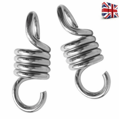 1pair S Shaped Heavy Duty Strong Extension Spring Garden Swing Hammock Chair UK