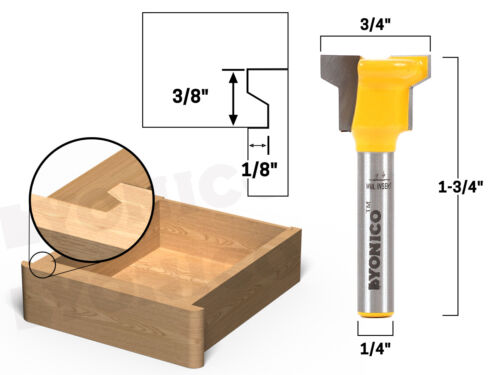 Yonico 15032q Reversible Drawer Front Router Bit 1/4" Shank 