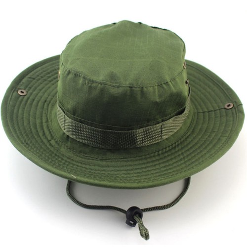 Men Bucket Hat Summer Hiking Fishing Hunting Military Outdoor Wide Brim Camo Cap
