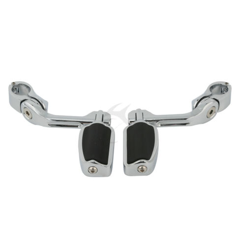 Airflow Chrome 1-1//4/'/' Engine Guard Highway Footpeg Long Angled Mount For Harley