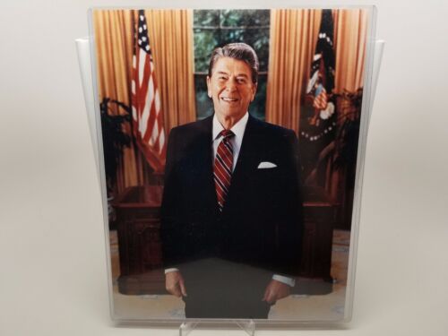 President Ronlad Regan Oval Office Color 8x10 Photograph