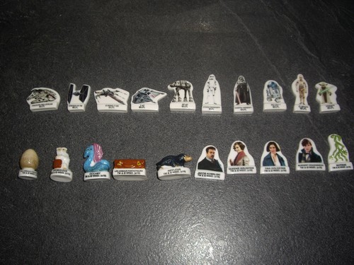 lot de 2 série complète fèves Les animaux fantastiques et star wars