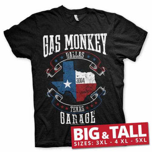 Texas Drapeau Big/&tall 3XL Licence Officielle Gas Monkey Garage 5XL Pull 4XL
