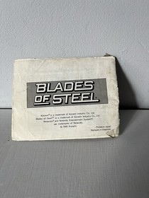 Blades of Steel Nintendo NES MANUAL ONLY