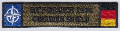 Details about   REFORGER Guardian Shield 1976 4"  embroidered patch