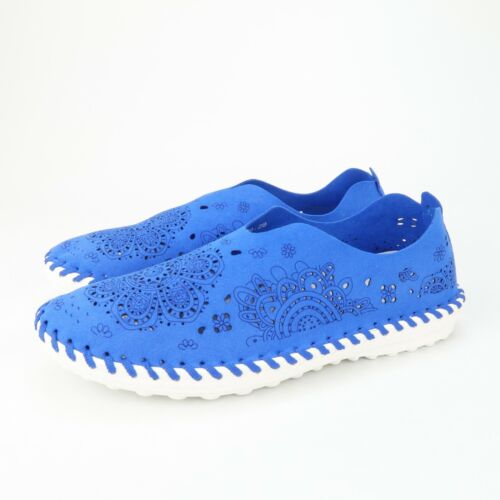 BERNIE MEV TW09 Womens Slip on Shoes Royal Blue Size 39 EUR 8 US Memory Foam 