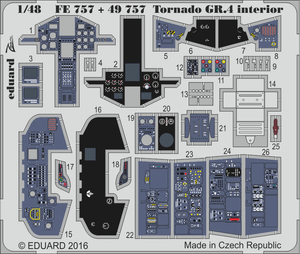 EDUARD ZOOM FE757 Interior for Revell® Kit Tornado GR.4 in 1:48