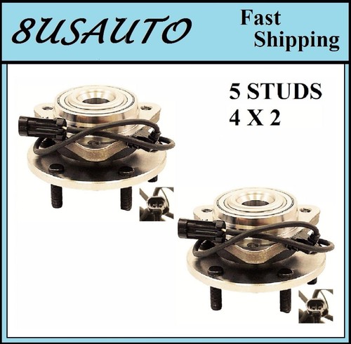 Front Wheel Hub Bearing Assembly Fit CHEVROLET BLAZER 1998-2005 PAIR 2WD