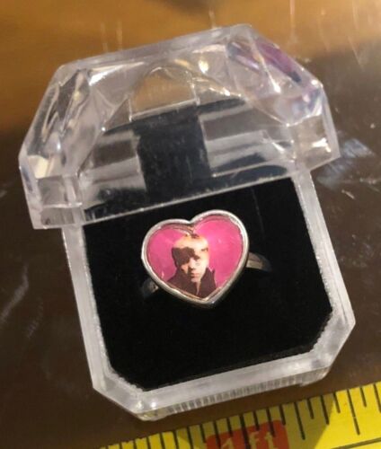 Justin Bieber Ring Pink Heart JB Jewellery Claires Claire/'s Official RRP £3