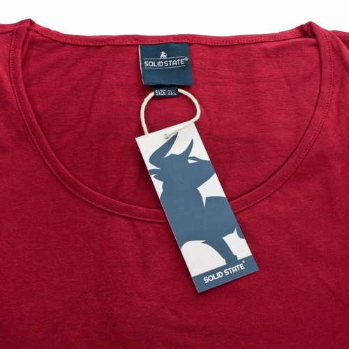 Big Men/'s Solid State Kingsize Boston Muscle Vest Red 2XL-7XL