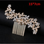 Bridal Wedding Crystal Flower Pearl Crystal Hair Combs Hair Pins Crown Accessory