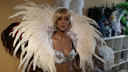 SAMBA Costume Large Shoulder Piece// Wings//Backpack-Show Girl Feather Las Vegas