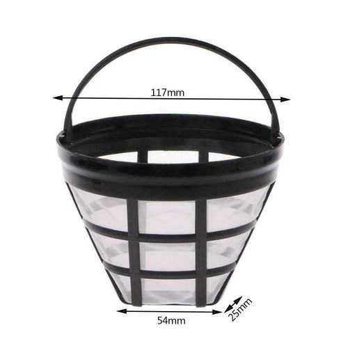 Coffee Filter Permanent Basket Stainless Steel Strainer Filters Cone all X1Y4