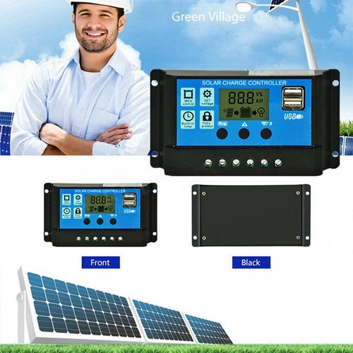 12V//24V Automatik Arbeit Solar Laden Fernbedienung Pwm Doppel USB Output
