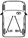 MG MGF RD 1.8 Handbrake Cable Right 95 to 02 Hand Brake Parking B/&B SPB000600