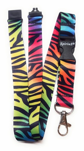 Rainbow Lanyard Neck strap for ID card key badge Holder Spirius