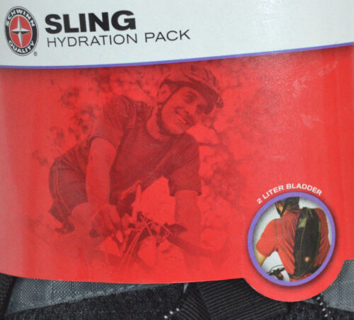 Schwinn Sling Hydration Pack for Bicycling 2 Liters Black /& Gray SW77582-3 NEW