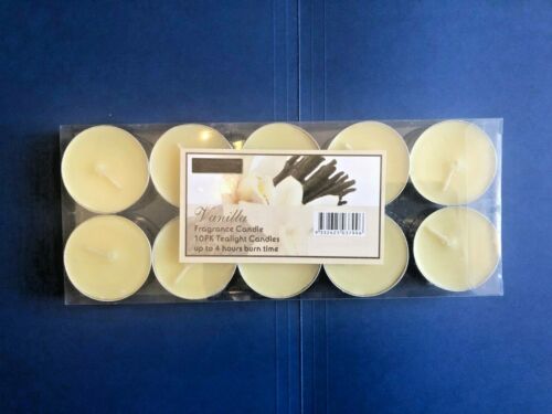 10 X LAVENDER SOFTLY SCENTED TEA CANDLES BURN TIME 4 HOURS TEALIGHT CANDLER 