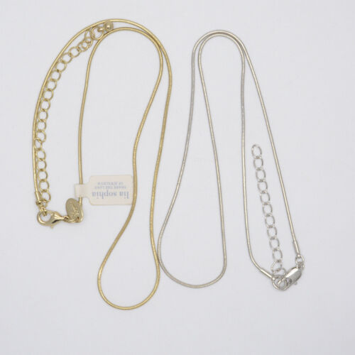 lia sophia jewelry snake chain silver gold tone basic classic necklace chain 