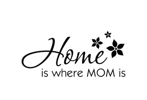 Home is where mom is Wall Stickers Wall Art Quote Home decoration UK qw25