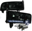 94-01 DODGE RAM LED STRIP SMOKE CRYSTAL HEAD LIGHTS W//10K HID KIT CORNER SIGNAL