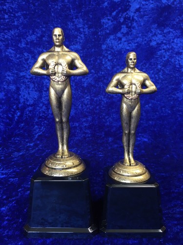 Oscar Stile Trophy ORO ANTICO DRAMMA TEATRO Scuola Accessorio circostante Prom INCISIONE GRATUITA