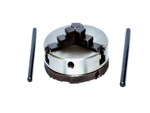 50 mm Mini Lathe Chuck with MT-2 Mounting Shank and 2 Keys For Chuck