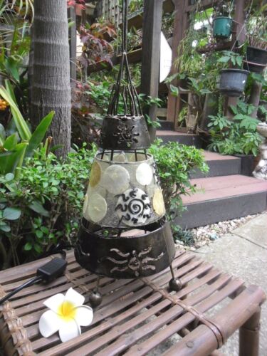 Teepee Design Bali Capiz Shell Table Lamp