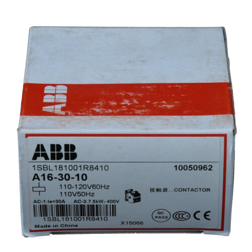 A16-30-10 Contactor AC120V 16A Directly replace for ABB Contactor A16-30-10