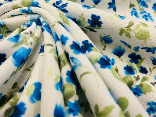 Por Metros Ditsy Print Scuba Crepe Tela Vestido Top de baño 2 vías tramo..
